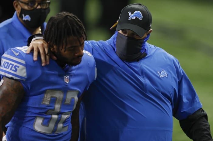 Detroit Lions running back D'Andre Swift